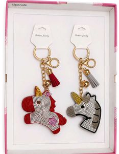 Cute Unicorn Keychain Set