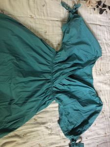 Teal Wrap Dress