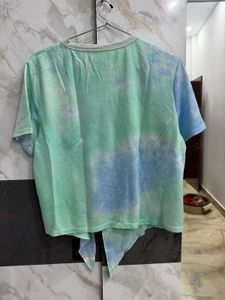 Tie-Dye Knot Front T-Shirt