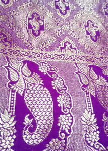Elegant Purple Banarasi Silk Saree