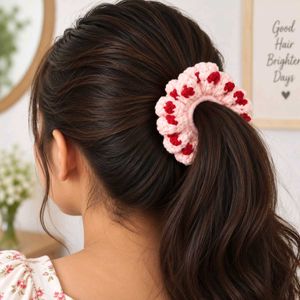 Handmade Crocheted Scrunchies (Set of 3)