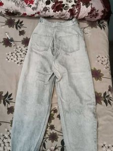Stylish Light Wash Wide Leg Jeans