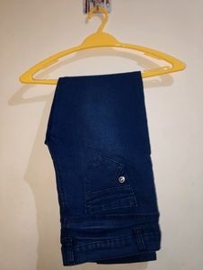 Women Skinny High Rise Blue Jeans