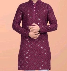 Purple Kurta For Men