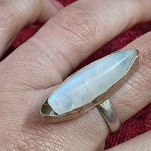 Moonstone Cut Stone Ring