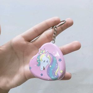 Cute Pink Unicorn Tin Box