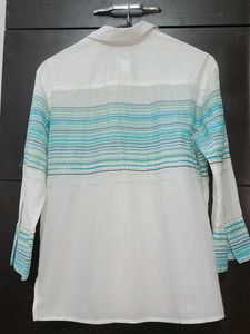 100% exported Cotton Women's Striped Shirt