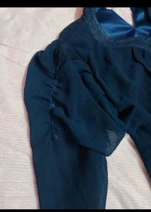 peacock green tunic top