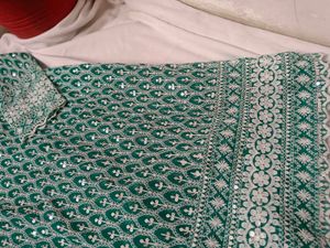 elegant green Georgette kurti