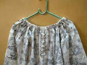 Boho Floral Print Off-Shoulder Blouse