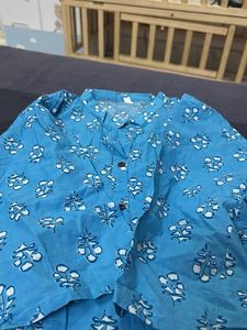 Blue Printed Kurta
