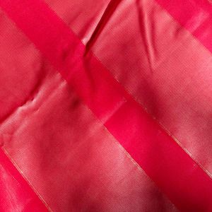 Vibrant Pink Striped Saree