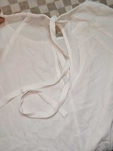 Elegant White Bell Sleeve Top