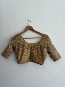Embroidered Golden Blouse