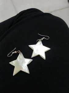 mother of pearl Star Earrings