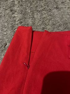 Red High-Waisted Shorts
