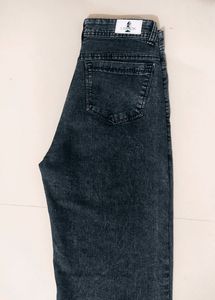 Charcoal Grey Straight Comfortable Jeans (Woman)