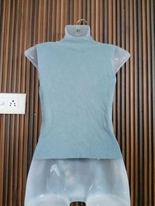 Sleeveless Mock Neck Top