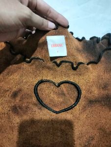 Y2K Heart Graphic Bleached Top