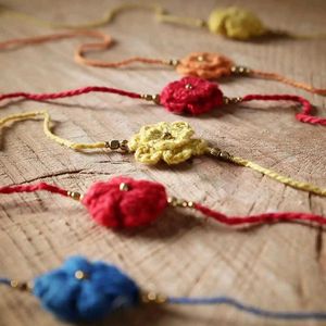 Handmade Crocheted Rakhi Collection