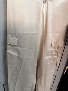 Beige regular fit cargo