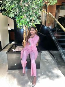Pink Pant Suit Set