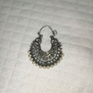 Oxidised Silver Earrings Bali