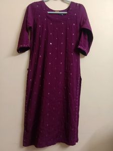Adore Purple kurta Set