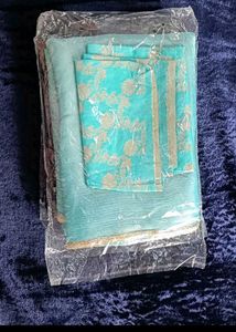 Aqua Blue saree