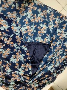 Navy Floral Print Maxi Dress