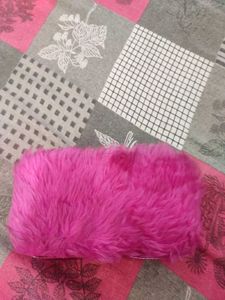Fuzzy Pink Clutch