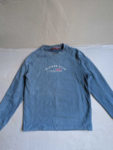 Blue Long Sleeve "Players Club" Top