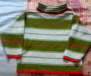 Striped Turtleneck Sweater