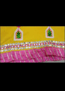 Vibrant Yellow Kurta Set with Mirror Work