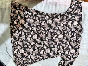 stylish black short top