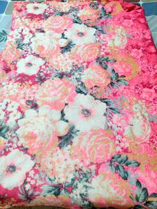 Vibrant Floral Fabric Blanket for small Girls