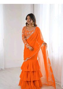 sleeve not available ready to wear saree