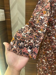 Chic Floral Print Wrap Dress
