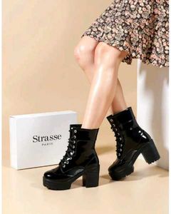 Chunky Platform Lace-Up Boots