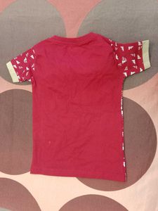 Red "Fight Club" Graphic T-Shirt