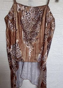 y2k Animal Print top