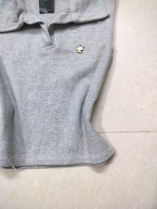 Sleeveless Grey Polo Shirt