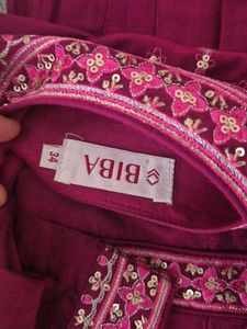 Pure Silk Embroidered Kurta Set from.BIBA