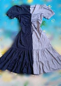 Two-Tone Tiered Summer Dress