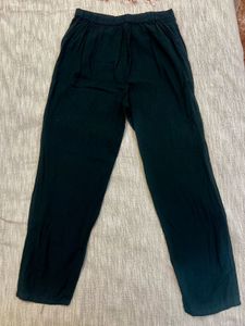 Classic Black Cotton Pants