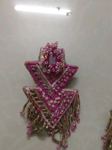 Handmade Beaded Statement Earrings