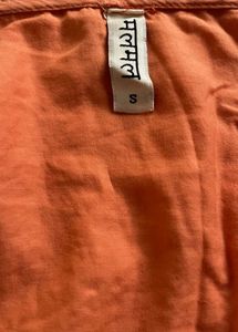 mulmul brand Orange Embroidered sets