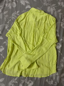 Lime Green Button-Up Shirt