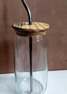 Elegant Can-Shaped Glass Tumbler