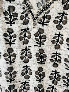 Elegant Printed Cotton Kurta